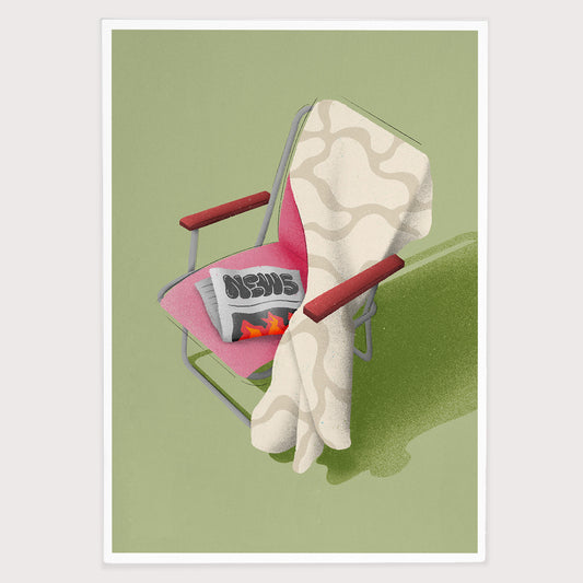 Fine Art Print, Pool Chair